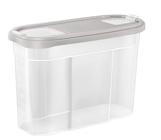 Банка для сыпучих продуктов BERGEN 2,5л пепельный жемчуг